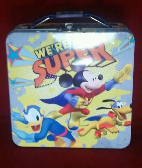 mickey and pluto metal box with handle|Pluto Box .